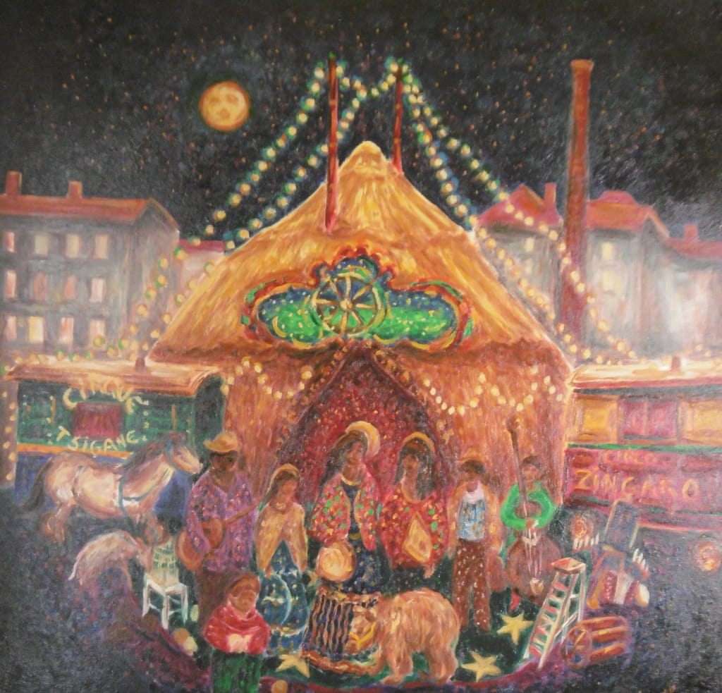 Cirque Tzigane 80 X 80 Cm (2002)
